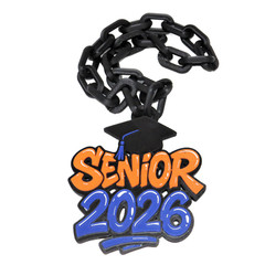 Senior 2026 Hype Chain Graduation Necklace Class of 2026 Accessory