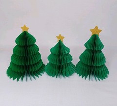Target Spritz Mini Honeycomb Decor 3 Count Paper Table Christmas Trees