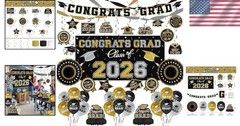 Class of 2026 Graduation Essentials – Black & Gold Theme