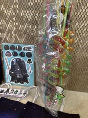 Star Wars Party Favor Bundle 48 Pc – 12 Gift Bags, Bracelets, Straws, Stickers