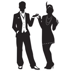 Beistle Great 20’s Silhouettes | Party Supply | Decoration