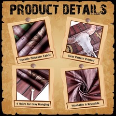 Blosssound Wild West Party Decorations Western Cowboy Photo Booth Multi Color