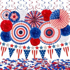 29PCS 4th/Fourth of July Patriotic Decorations Set – 250th Red,white,blue