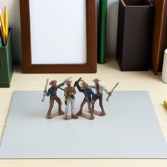 20Pcs Durable Plastic Western Figurines Set for Cake Toppers and Wild West Decor