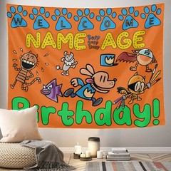 Personalize Dogman Birthday Party Banner Gift, Dog Man Party Supplies