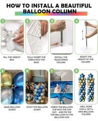 Sturdy 7ft Balloon Tower Pillar Kit – Reusable & Easy to Assemble, Set of 2