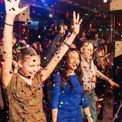 2.11 oz Multicolor Metallic Foil Round Dots Table Confetti for Party Wedding