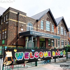 Welcome Back To School Banner Extra Large 120×20 Inch Durable Cloth Fabric