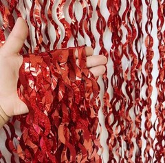 Wavy Foil Backdrop Fringe Tinsel Shimmer Curtain Door Wedding Birthday Party