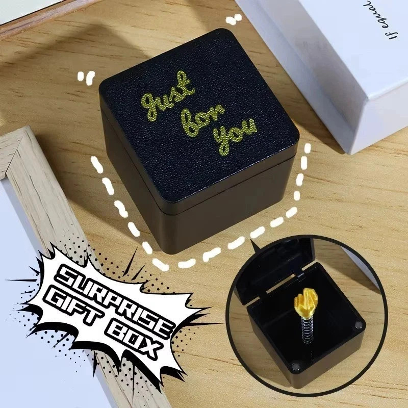 Middle Finger in a Box, Gifts for Men, Gag Gifts, Funny Gifts, Mens Birthday Gif