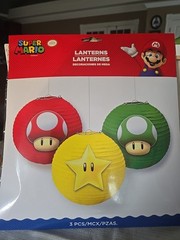 Super Mario Brothers Paper Lanterns Set Of 3 Birthday Party Decoration 9.5”