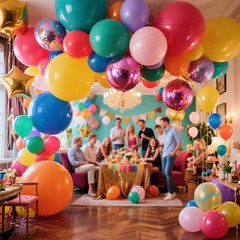 32Pcs Big Balloons 18 Inch Assorted Colors, Round Large Latex Party Balloons
