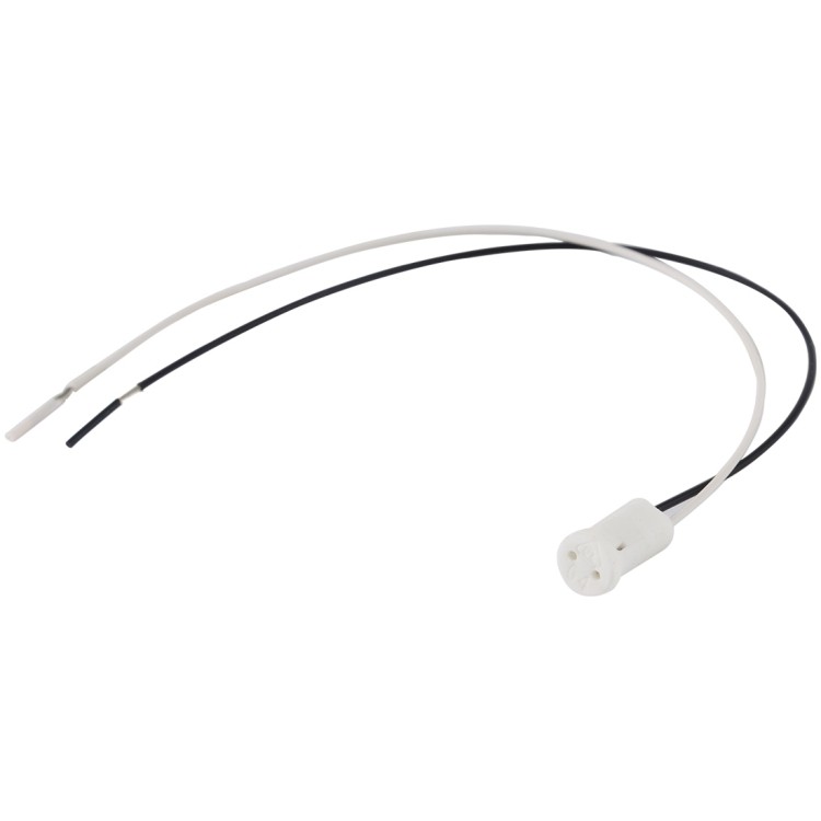 10 PCS G4 LED Halogen Lamp Socket Holder, Ceramic Body, 20cm Cable Length