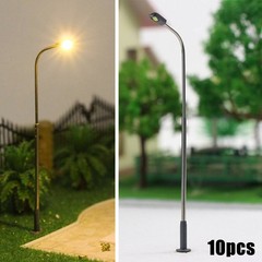 1:50 Scale Model Railway Lamp DC/AC 3V Kit Lightweight Post Street Warm White