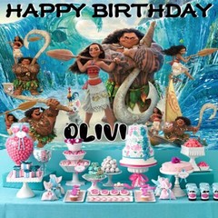 Moana Personalised Custom Banner Backdrop Party Decorations Birthday Gift