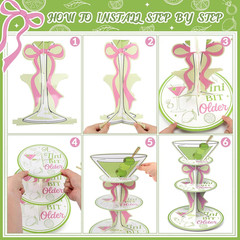 3 Tier Martini Party Decorations a Tini Bit Older Birthday Cupcake Stand Martini