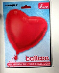 3 pcs 26″ Hanging Hearts Valentine Decorations & 1 Foil Red Heart Balloon (18”)