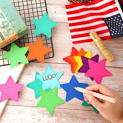 108 Pcs Star Cutouts Bulletin Board Paper Die Cut Watercolor 3.15 In Decor