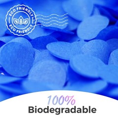 0.5LBS Confetti, dark blue Biodegradable Confetti – Rectangular Fluttering Ti…