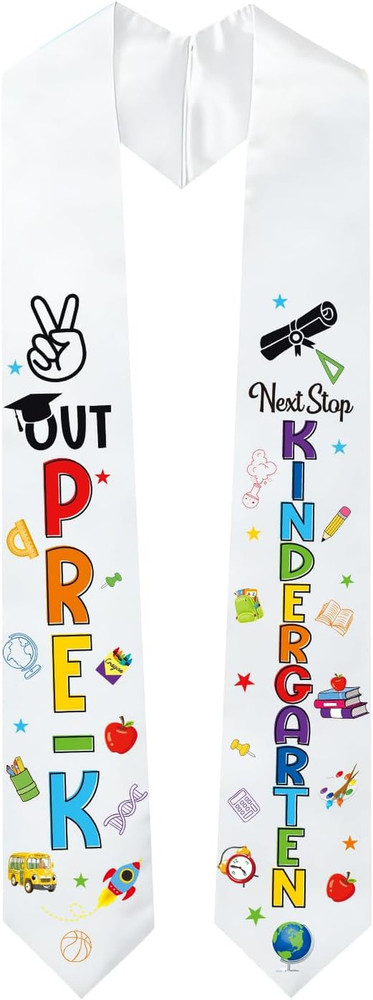 PRE-K Graduation Sash, Preschool PRE K Graduation Decorations 2026, Peace Out PR