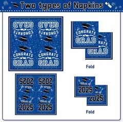 Graduation Decorations 2025 – Party -121 Pack – Blue