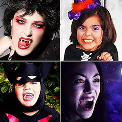 Retractable Realistic Vampire Zombie Fangs, Not Scratch, Reusable Fake Teeth