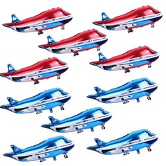 10 PCS Airplane Balloons Foil Mylar Balloons for Baby Shower Toys Themed Part