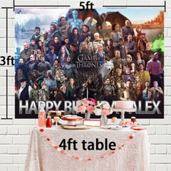 Game of Thrones Personalised Custom Banner Backdrop Party Supplies Birthday Gift