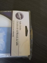 New/Sealed Wilton White Tulle Circles for Party Decorations Free Ship