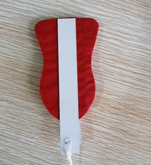 6in 6pc Red Round Tissue Paper Fans – Wedding Birthday Party Decor, Eco-Friendly