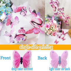60Pcs 3D Butterfly Wall Decor, Decoration Party Birthday Cake Waterproof Removab