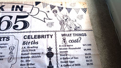 Back In 1965 Birthday Backdrop Banner Anniversary Vintage 42.5″ x 72″