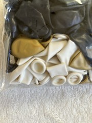 139 Pcs. Navy White Gold 18″ 12″ 10″ 5″ Premium Latex Balloon Garland Arch Kit