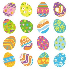 48 PCS Colorful Easter Egg Shape CutOuts Spring Cardboard Paper DIY Crafts