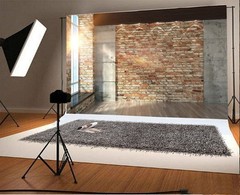 Leyiyi 8x6ft Photography Background Modern Room Interior Backdrop Vintage Bri…