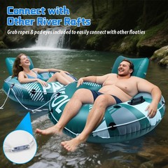 Pool Float Adult 53″ Inflatable Tube, River Tubes for Floating Heavy Duty with