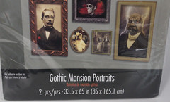 Scene Setters Gothic Mansion Portraits Halloween Hallway Decorations Prop Kit