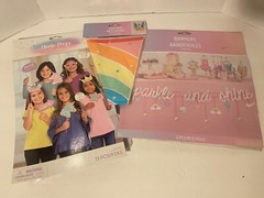 Unicorn Birthday Party 9 Piece Kit (Deco/Tableware) See description for contents