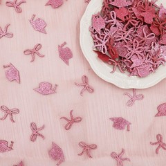 200 PCS Pink Bow Graduation Confetti Class Of 2026 Congrats Grad Table Decor