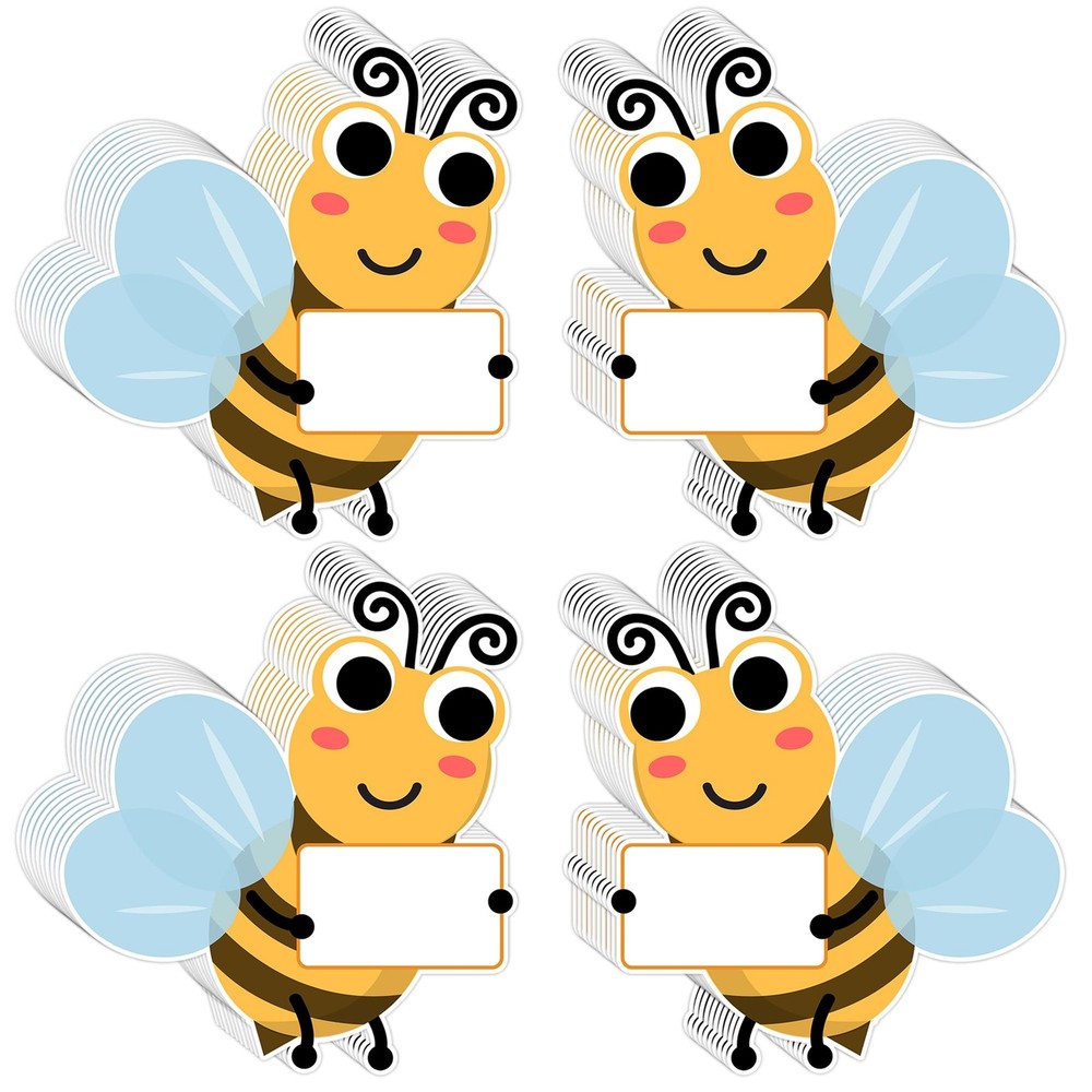 50PCS Bumble Bee Cutouts for Bulletin Board Decorations, Cute Bee Student Nam…
