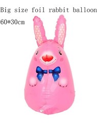 Happy Easter Day Rabbits Eggs Party Decorations Banner, 35 pcs Photo Props