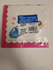 Shopkins Party Supplies Bundle, Photo Props, Banner, Loot Bags & Napkins BNWT!
