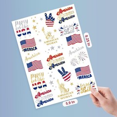 34 Trendy Patriotic Temporary Tattoos for 4th of July & Labor Day Celebrations
