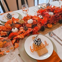 5 Pack Fall Leaf Garland, Hanging Vines Garland Artificial Fall Maple Leaves …