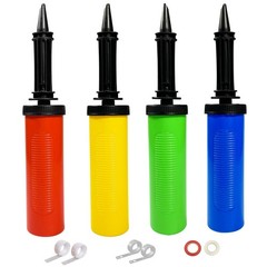 4pcs Balloon Pump Hand Held Inflator Air Pump for Balloons, 4 Random Color, F…