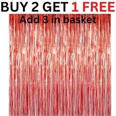 2M-3M FOIL FRINGE TINSEL BACKDROP CURTAIN DOOR WEDDING BIRTHDAY PARTY DECORATION