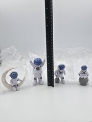 3″ Astronaut Ornaments Spaceman Figures Toy Cake Toppers Set Of 4
