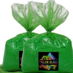Color Blaze – 50lbs Green Colored Powder – Holi Fun Run Color War Festival Party