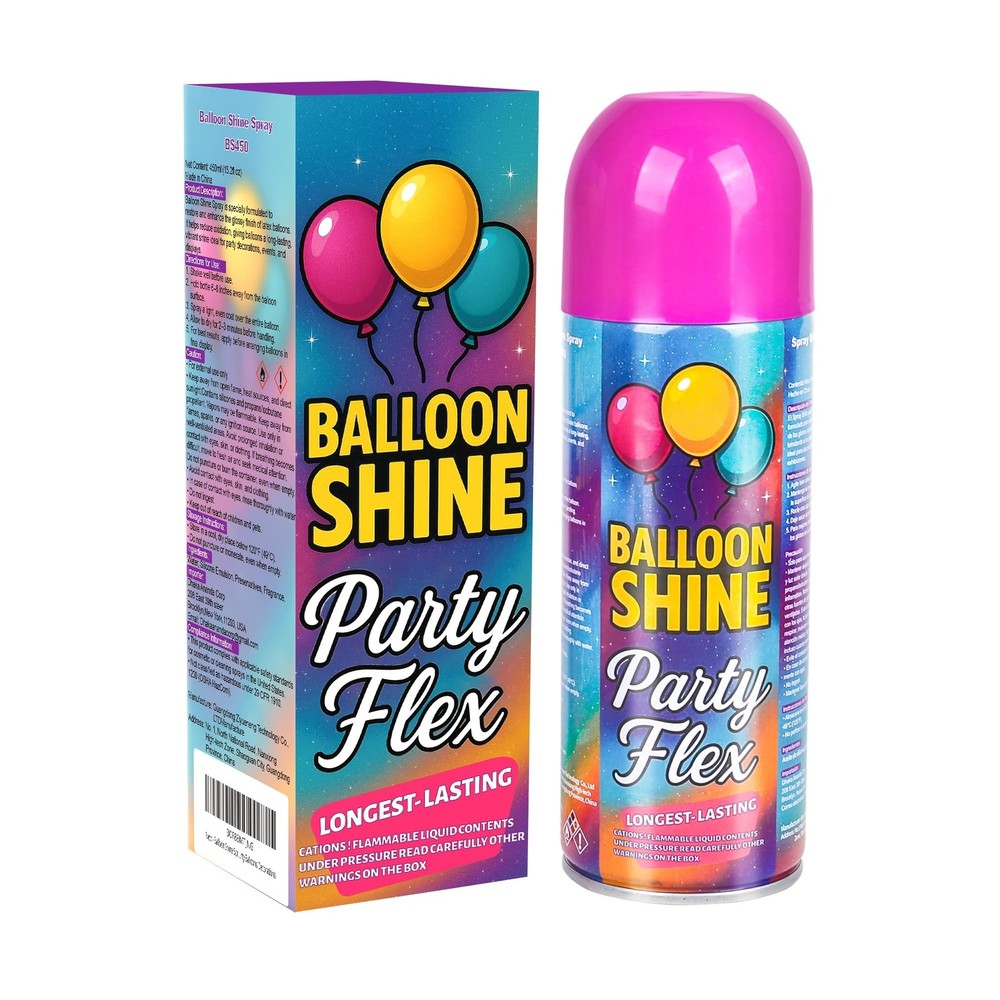 Balloon Shine Spray – 450ml High Shine Balloon Spray, Waterproof, Long-Lastin…