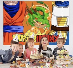 Happy Birthday Backdrop Dragon Ball Anime For Birthday Party 5 x 3 ft Character